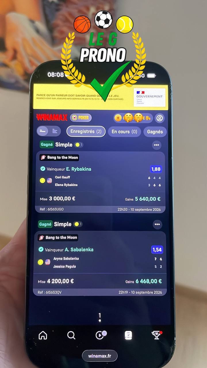 Ticket gagnant 6